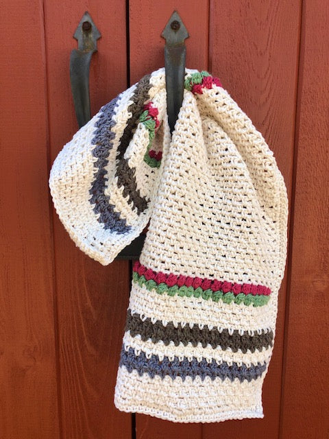 Crochet Country Crockery Hand Towel