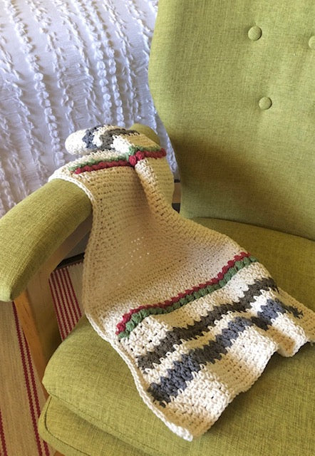 Crochet Country Crockery Hand Towel